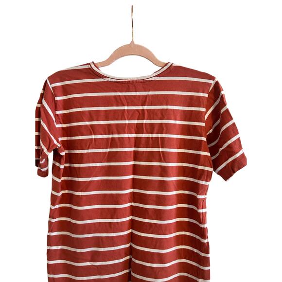 Pendleton Striped T-Shirt XS Rust Red White 100% Cotton EUC - Picture 9 of 16